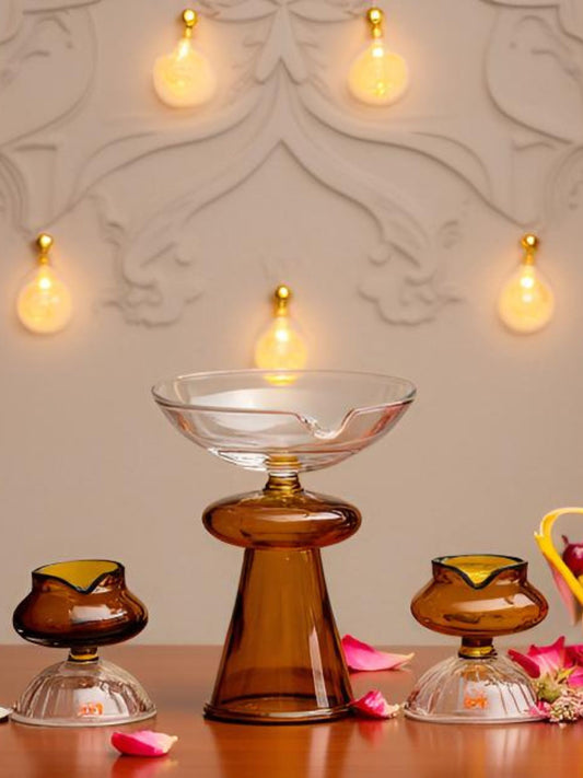 Tranquil Flame Diyas Set of 3 Pcs