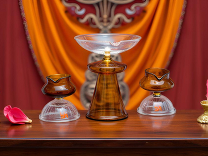 Tranquil Flame Diyas Set of 3 Pcs